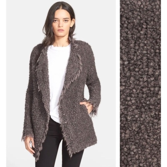 IRO Campbell Mohair Wool Open Cardigan Jacket - Picture 1 of 15